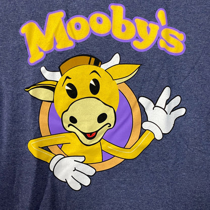 Mooby's the Golden Cow Restaurant logo Graphic Design T-Shirt Large