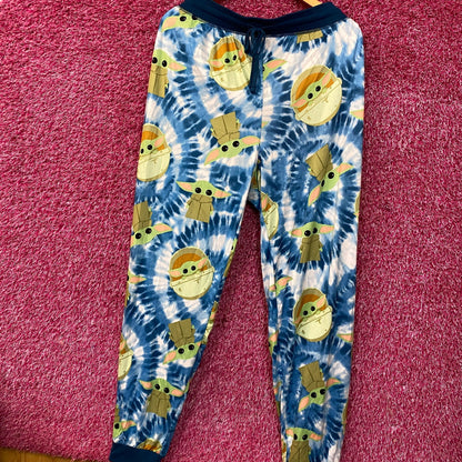 Star Wars The Mandalorian Grogu All-Over Print Tie-Dye Pattern Lounge pants XL