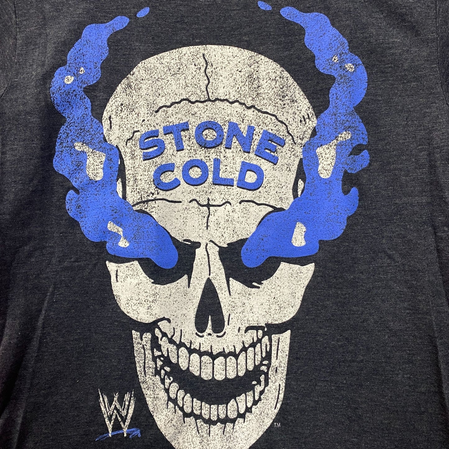 WWE Stone Cold Steve Austin Skull Graphic Design T-Shirt Extra Small