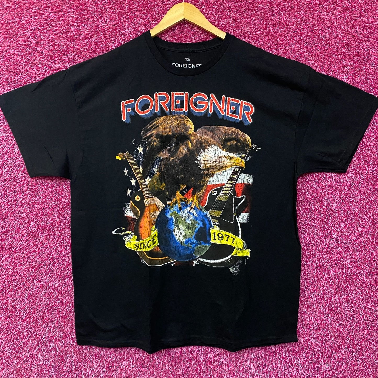 Foreigner Since 1977 Farewell Eagle Graphic Design T-Shirt 1X