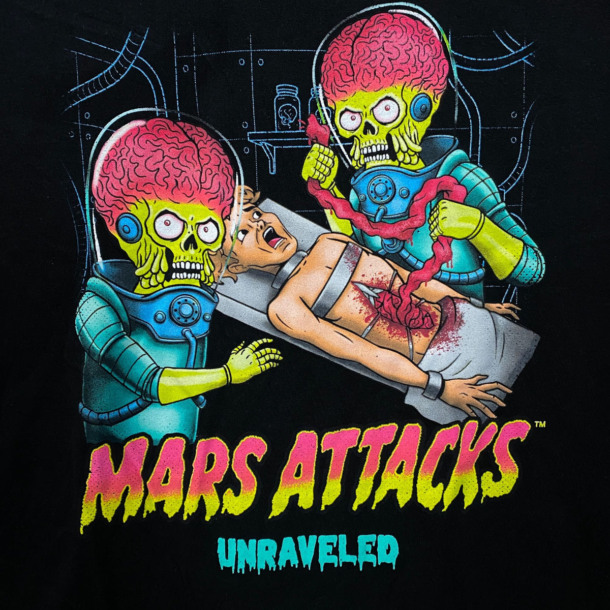 Mars Attacks "Unraveled" Graphic T-Shirt XL