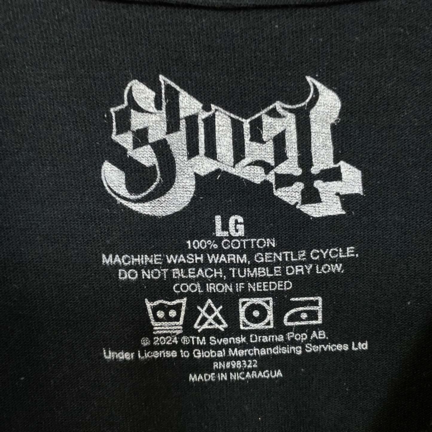 Ghost Cardinal Copia Flaming Face Heart Hypnosis Graphic Design T-Shirt Large