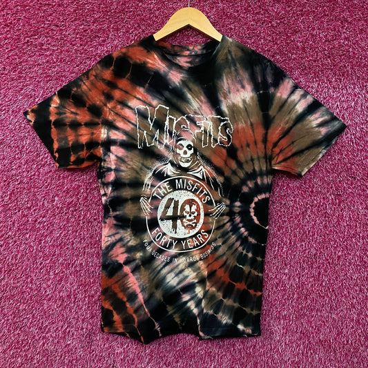 Misfits 40th-anniversary Four Decades in Horror Business Tie Dye T-Shirt Medium