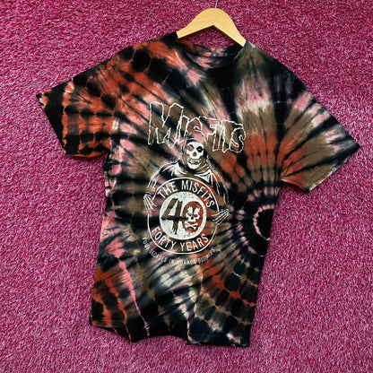 Misfits 40th-anniversary Four Decades in Horror Business Tie Dye T-Shirt Medium
