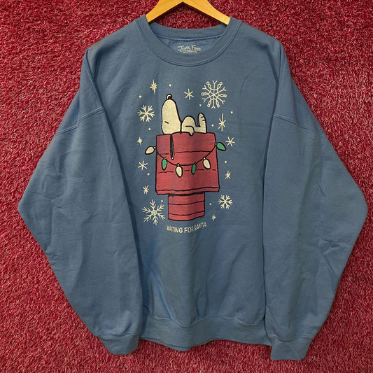 Junk Food  Peanuts Snoopy Waiting For Santa Flea Market Fleece XL