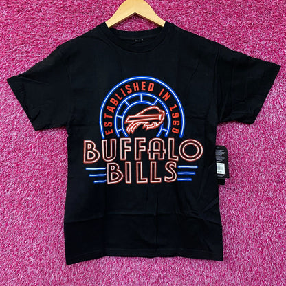 Junk Food Clothing NFL Buffalo Bills Neon Style Logo Graphic T-Shirt Small