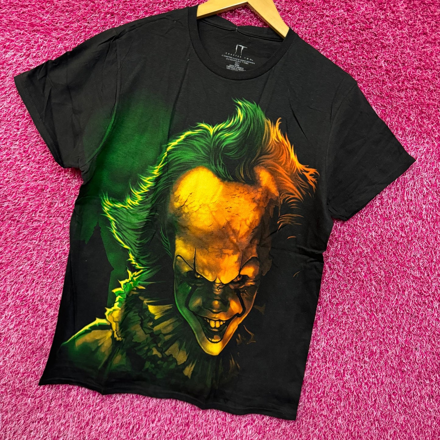 Toxic Pennywise the Clown IT Chapter Two Horror Movie Tee M