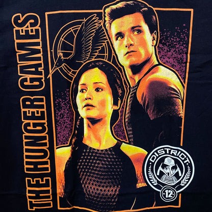 The Hunger Games Katniss & Peeta District 12 Graphic T-Shirt Large
