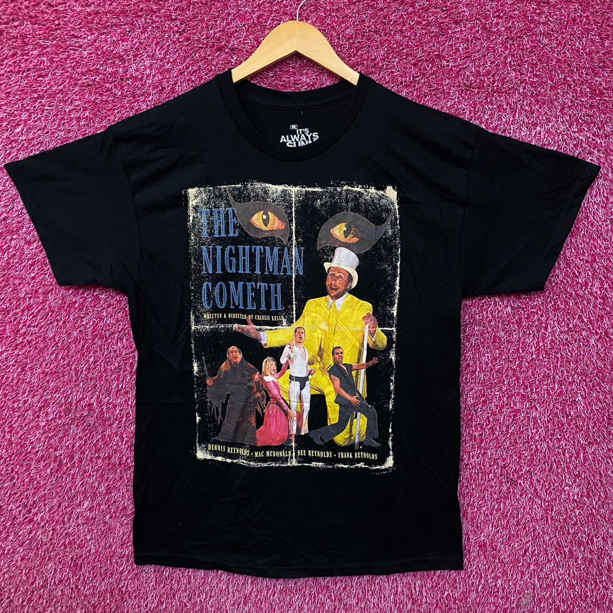 It's Always Sunny in Philadelphia The Nightman Cometh Graphic T-Shirt Large