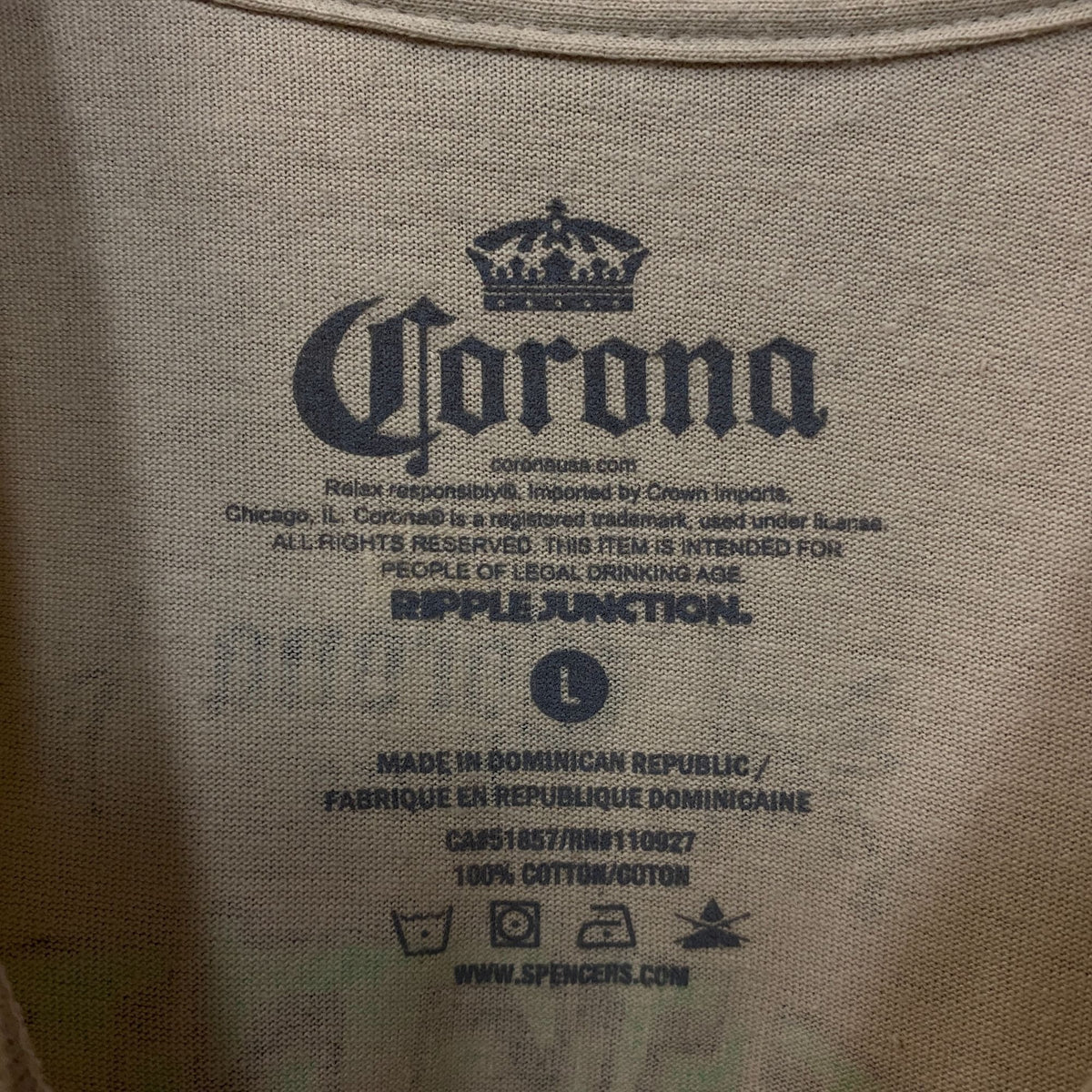 Corona Extra "Nautical Sailing Club" Graphic T-Shirt Large