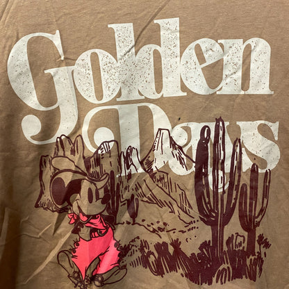 Disney Mickey Mouse Golden Days Brown Crop Top XL