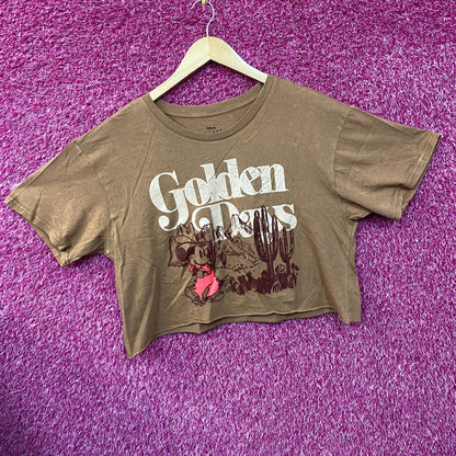 Disney Mickey Mouse Golden Days Brown Crop Top XL