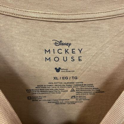 Disney Mickey Mouse Golden Days Brown Crop Top XL