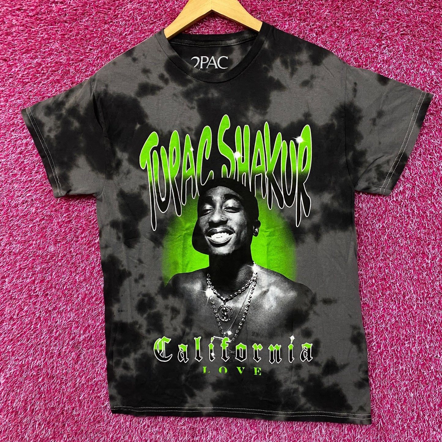 2Pac Tupac Shakur California Love Hip-Hop Tie-Dye T-Shirt Small