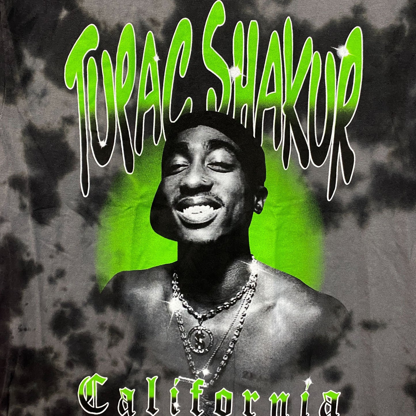 2Pac Tupac Shakur California Love Hip-Hop Tie-Dye T-Shirt Small