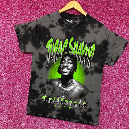 2Pac Tupac Shakur California Love Hip-Hop Tie-Dye T-Shirt Small
