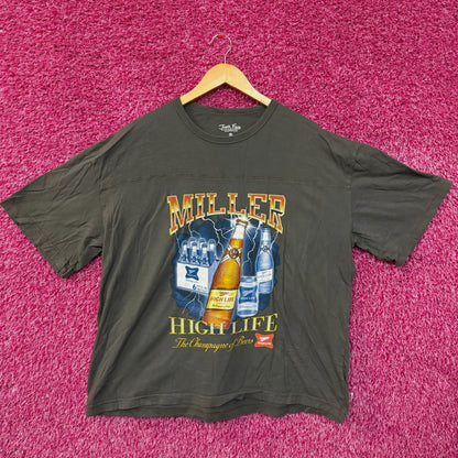 Junk Food Miller High Life Lightning Bottles Hockey Tee S/M
