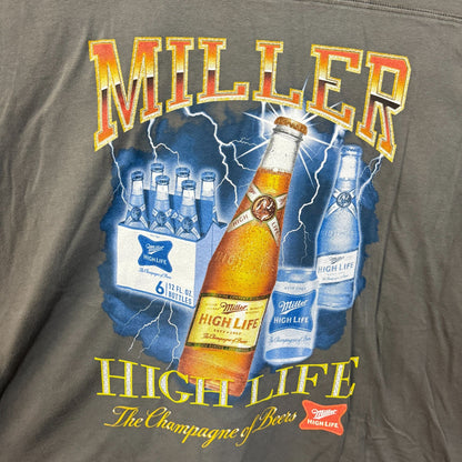 Junk Food Miller High Life Lightning Bottles Hockey Tee S/M