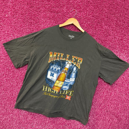 Junk Food Miller High Life Lightning Bottles Hockey Tee S/M