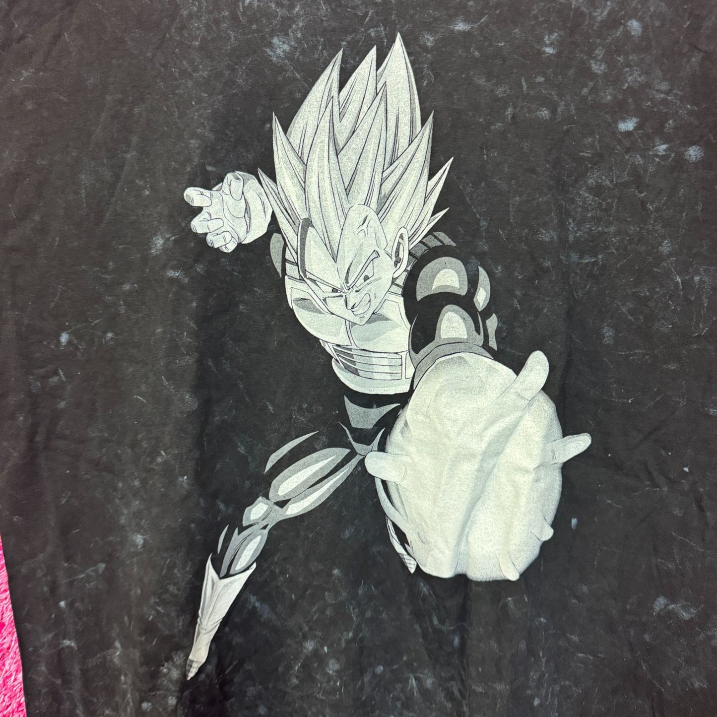 Dragon Ball Z Vegeta mineral wash Anime T-shirt size 2XL