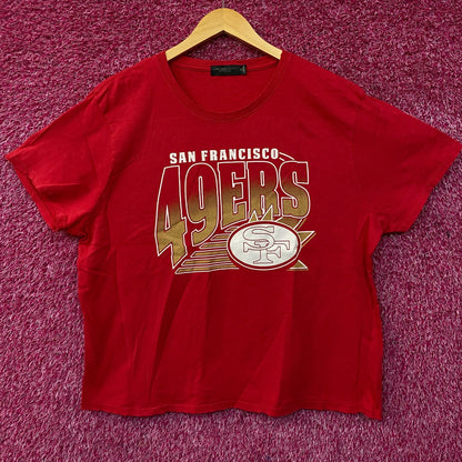 Junk Food NFL San Francisco 49ers Women Red Short Top 2XL