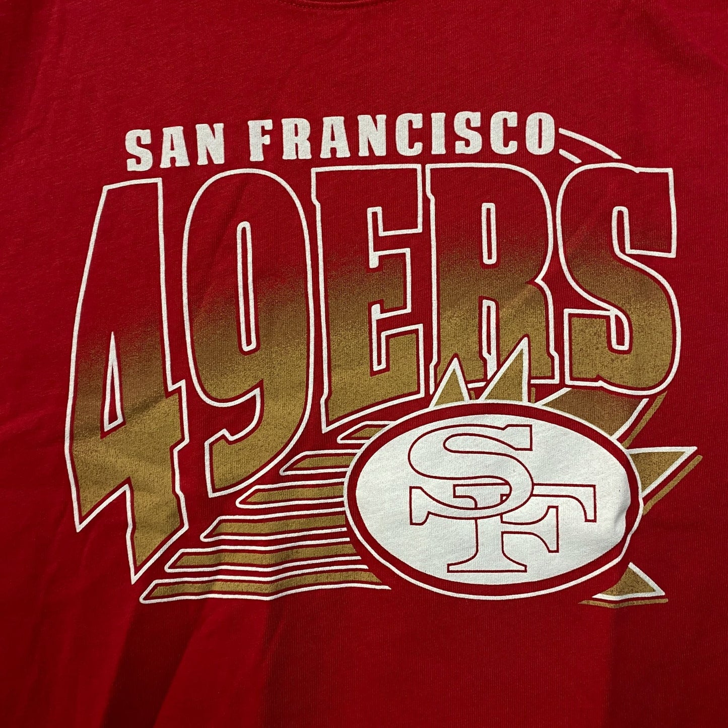 Junk Food NFL San Francisco 49ers Women Red Short Top 2XL