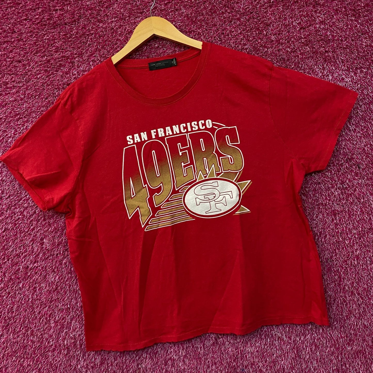 Junk Food NFL San Francisco 49ers Women Red Short Top 2XL
