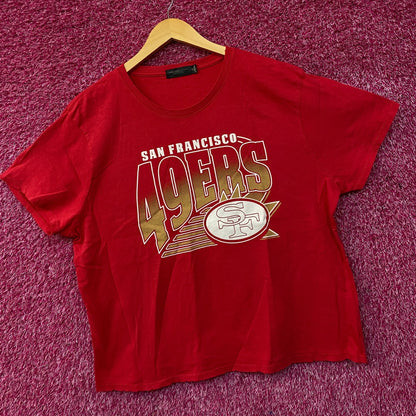 Junk Food NFL San Francisco 49ers Women Red Short Top 2XL