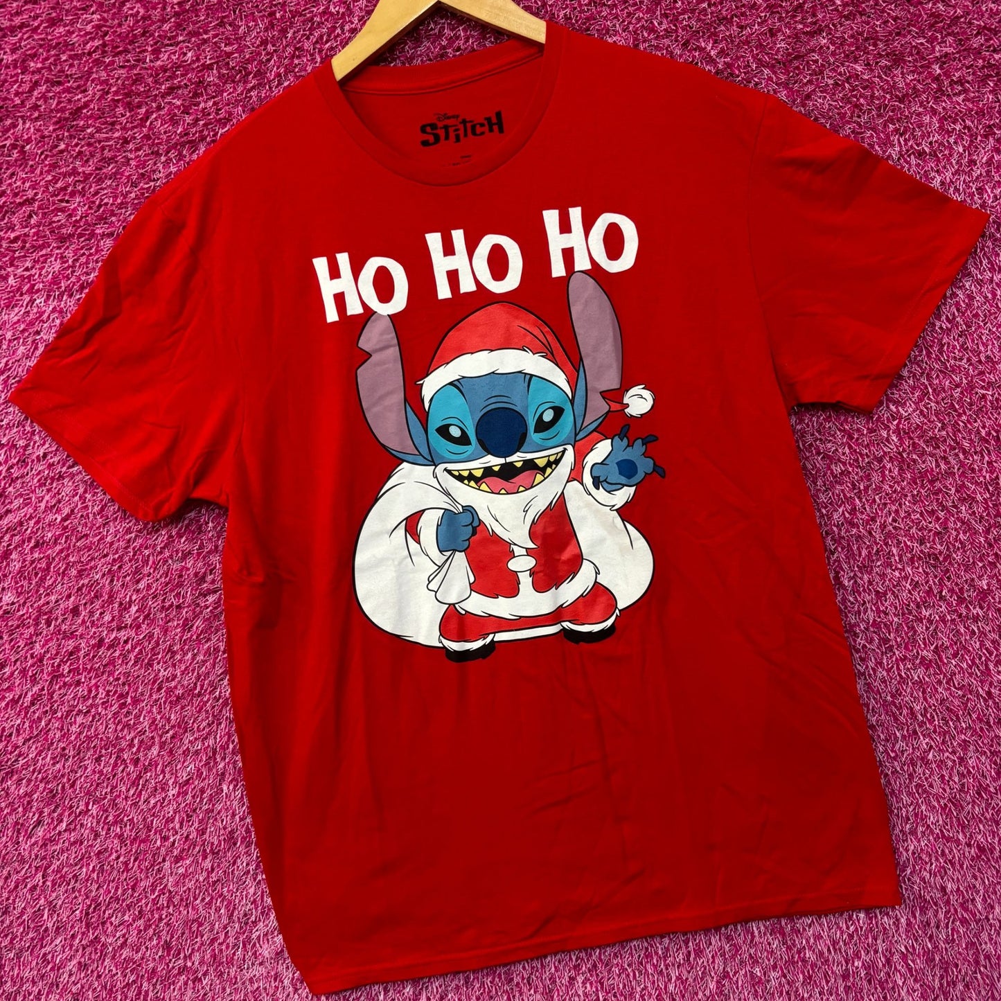 Disney Santa Stitch Tshirt size XL