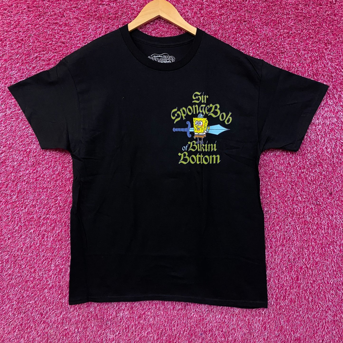 Nickelodeon Sir Spongebob Squarepants of Bikini Bottom Graphic T-Shirt Large