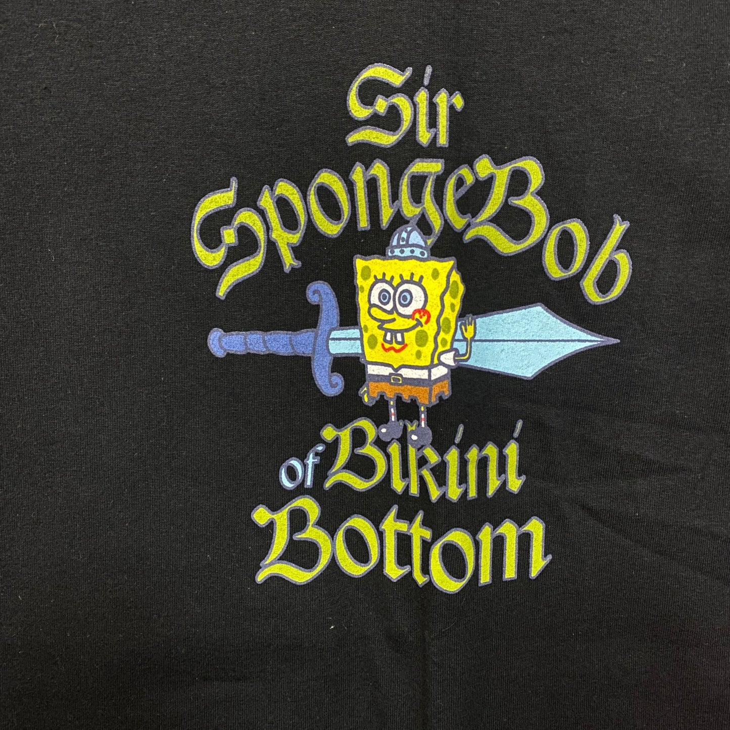 Nickelodeon Sir Spongebob Squarepants of Bikini Bottom Graphic T-Shirt Large