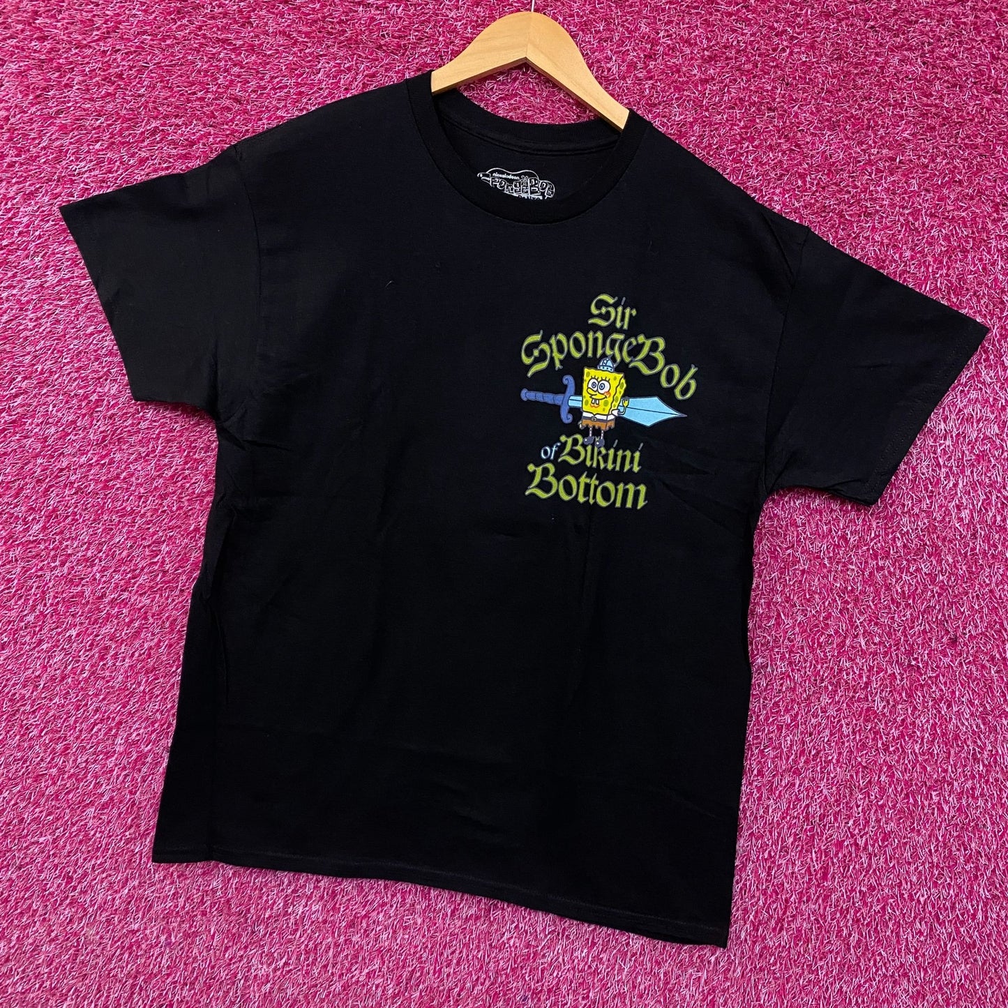 Nickelodeon Sir Spongebob Squarepants of Bikini Bottom Graphic T-Shirt Large
