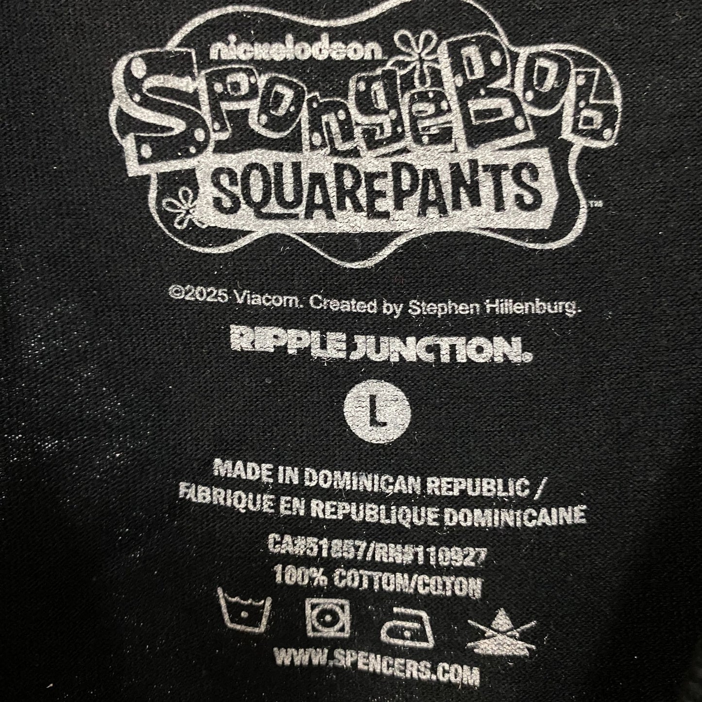 Nickelodeon Sir Spongebob Squarepants of Bikini Bottom Graphic T-Shirt Large