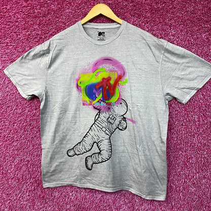 MTV Astronaut Moon Man Trophy Poster T-Shirt Size Extra Large
