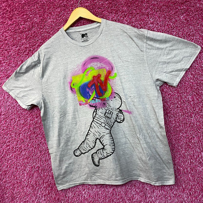 MTV Astronaut Moon Man Trophy Poster T-Shirt Size Extra Large