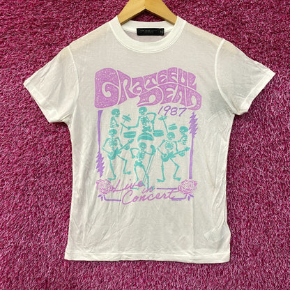 Grateful Dead Live In Concert Vintage Style Tissue T-Shirt Extra Extra Small