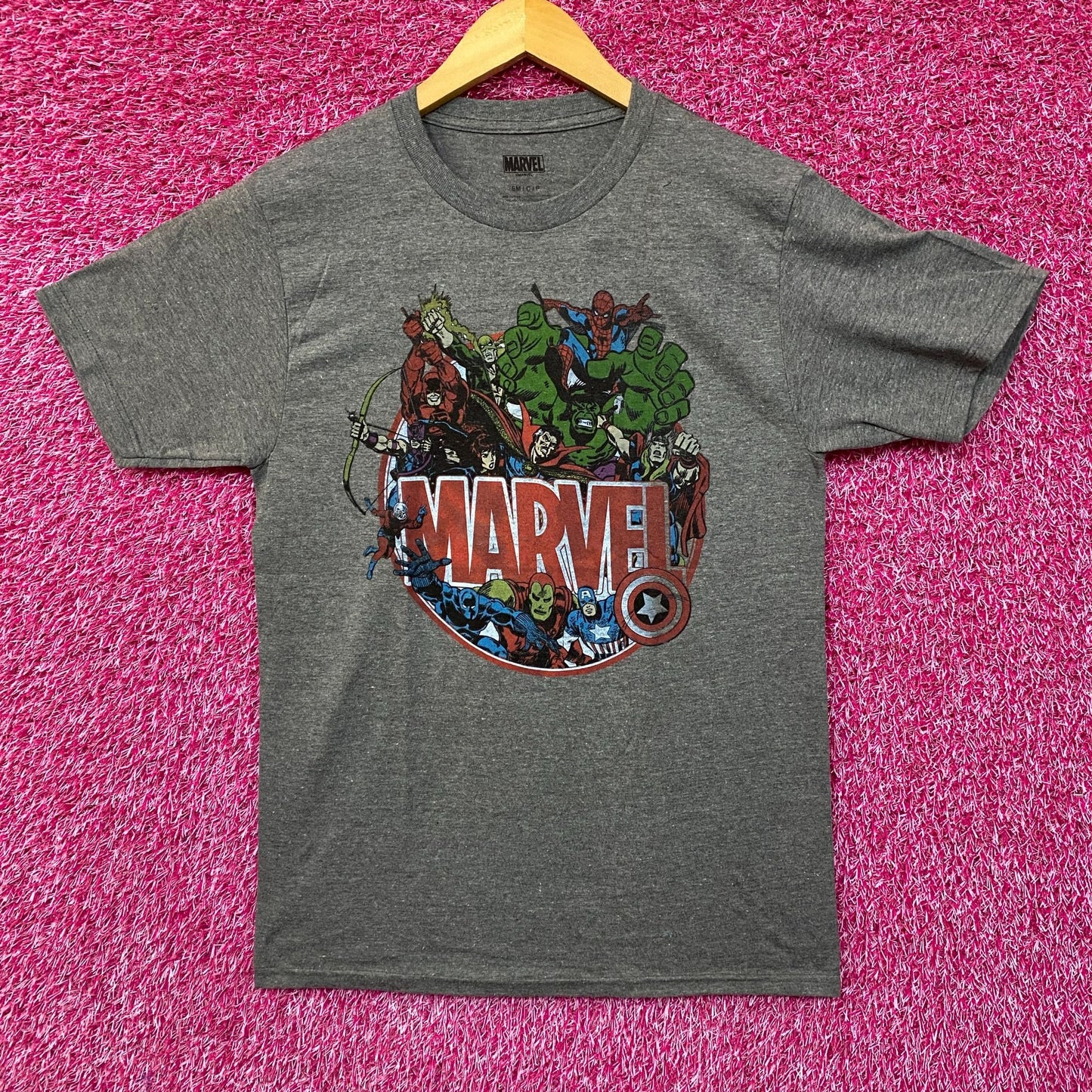 Marvel Comics Avengers Super Heroes Retro T-Shirt SM