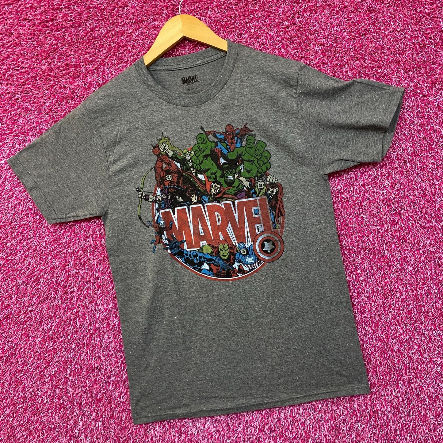 Marvel Comics Avengers Super Heroes Retro T-Shirt SM