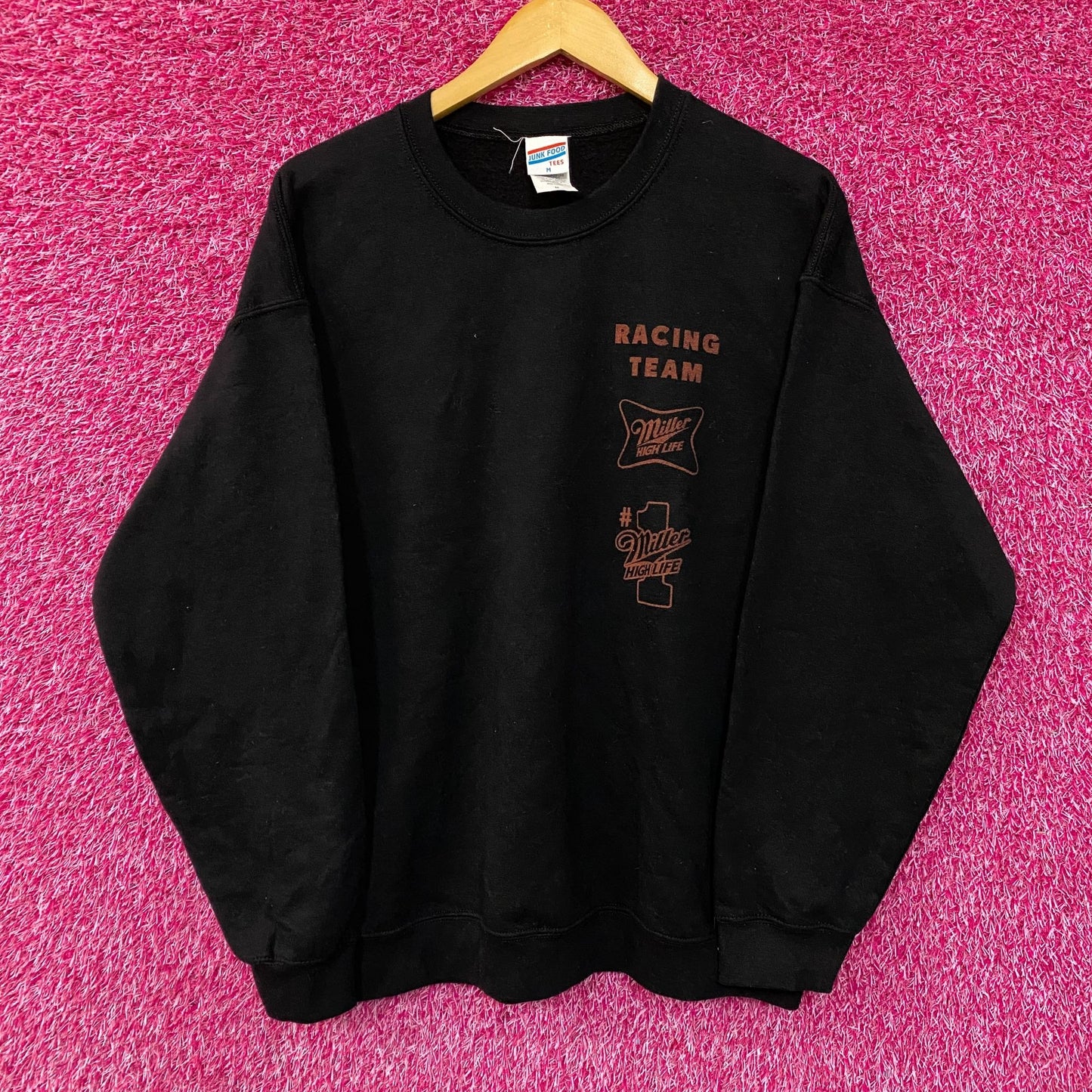 Junk Food Miller High Life Racing Pit Flea Market Fleece size Medium