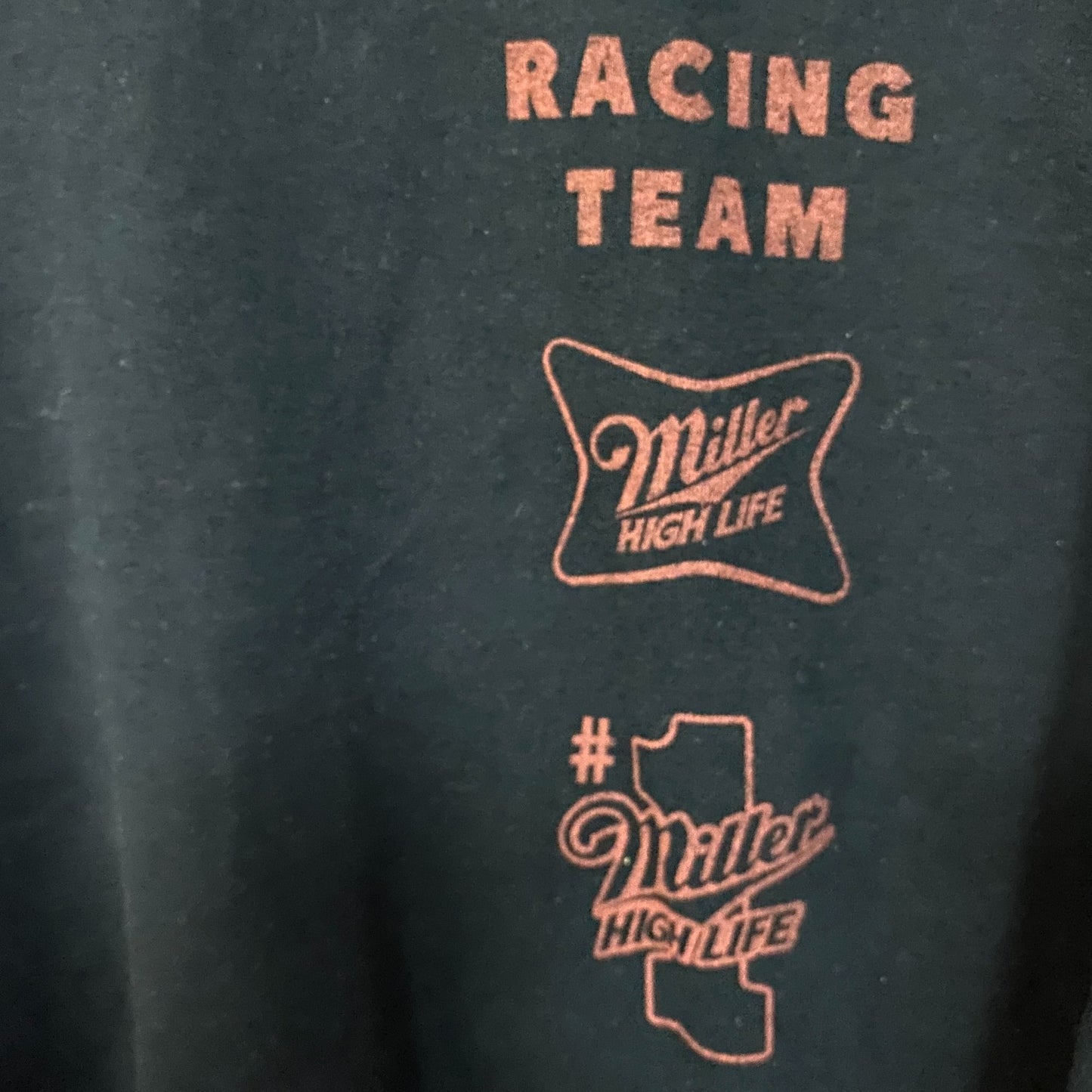 Junk Food Miller High Life Racing Pit Flea Market Fleece size Medium