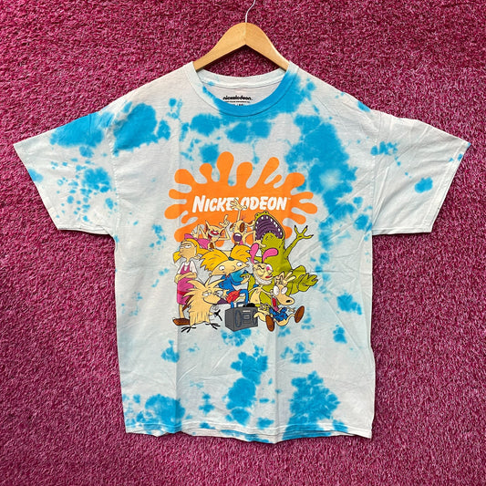 Nickelodeon Best of the 90's Cartoon Mash Tie Dye T-Shirt XL