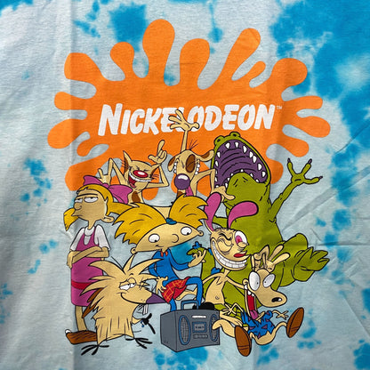 Nickelodeon Best of the 90's Cartoon Mash Tie Dye T-Shirt XL
