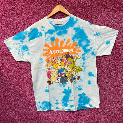 Nickelodeon Best of the 90's Cartoon Mash Tie Dye T-Shirt XL
