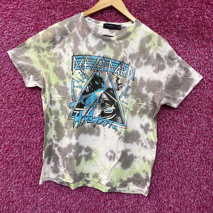 Def Leppard Hysteria Tie-Dye Graphic T-Shirt Medium