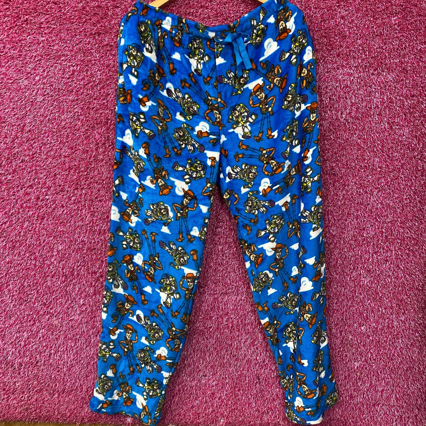 Disney Toy Story Character Graphic Blue Lounge Pajamas Large