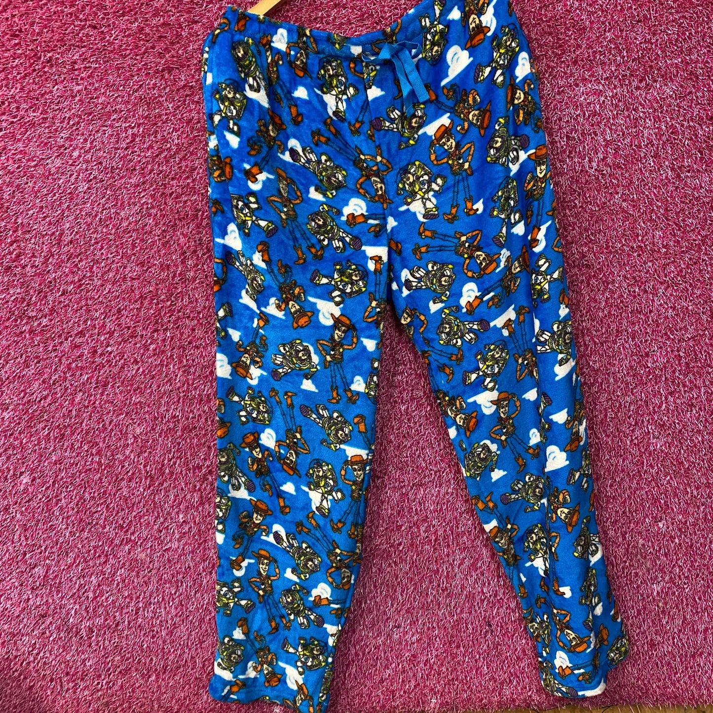 Disney Toy Story Character Graphic Blue Lounge Pajamas Large
