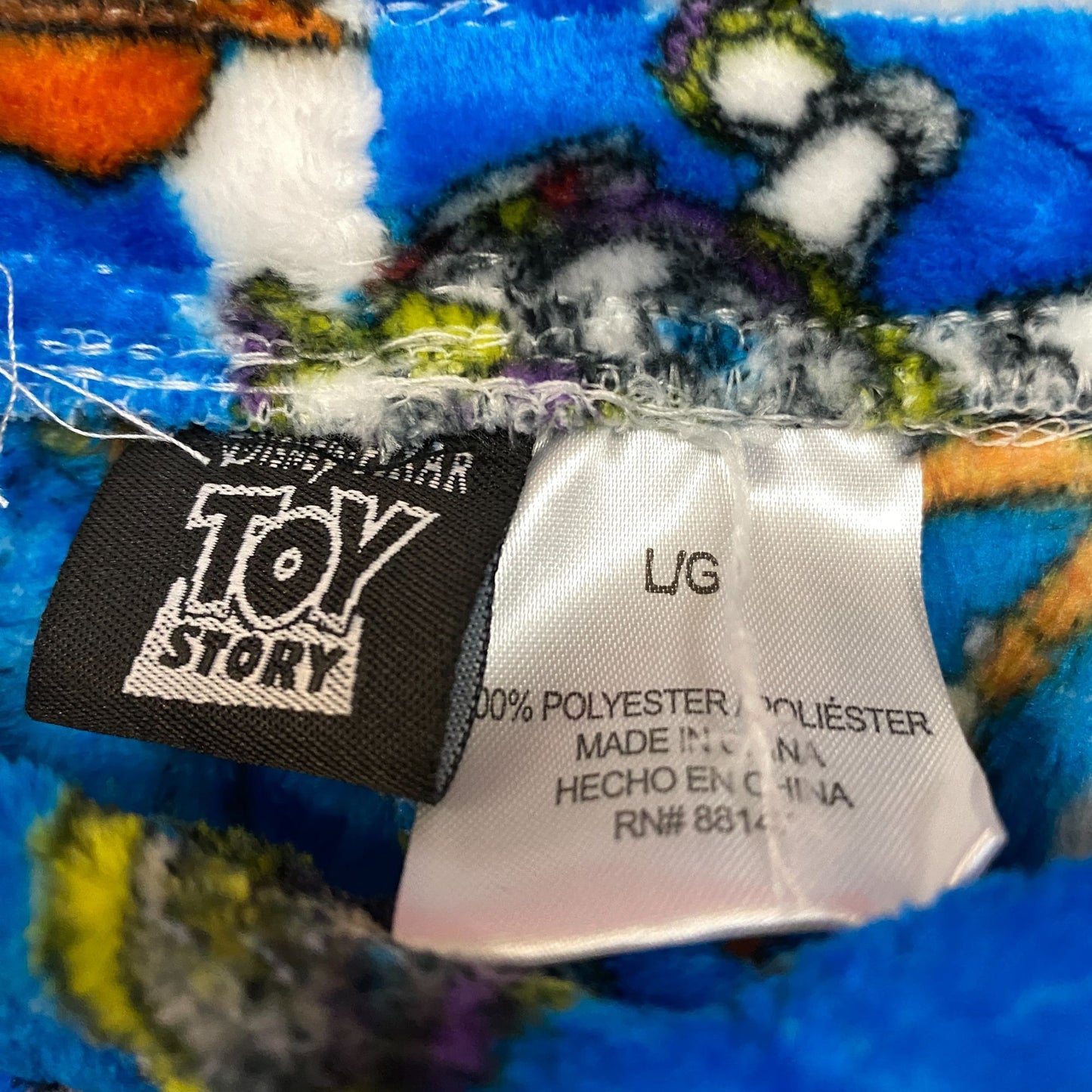 Disney Toy Story Character Graphic Blue Lounge Pajamas Large