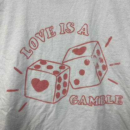 Junk Food Clothing "Love's a Gamble" Graphic T-Shirt Large