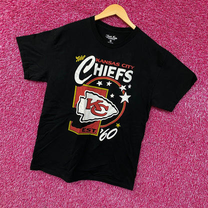 Junk Food Clothing Kansas City Chiefs Star Power Graphic T-Shirt Medium