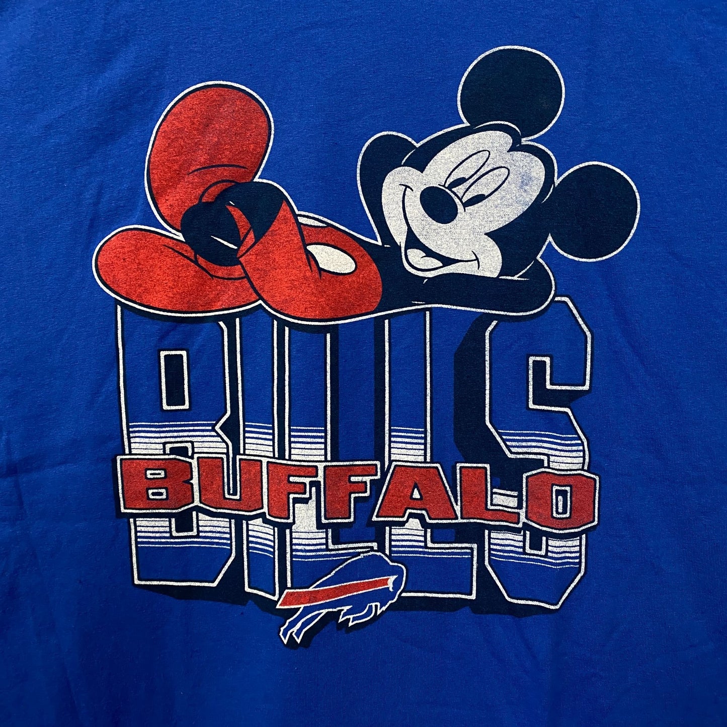Junk Food X Mickey Mouse NFL Buffalo Bills Blue T-Shirt 2XL